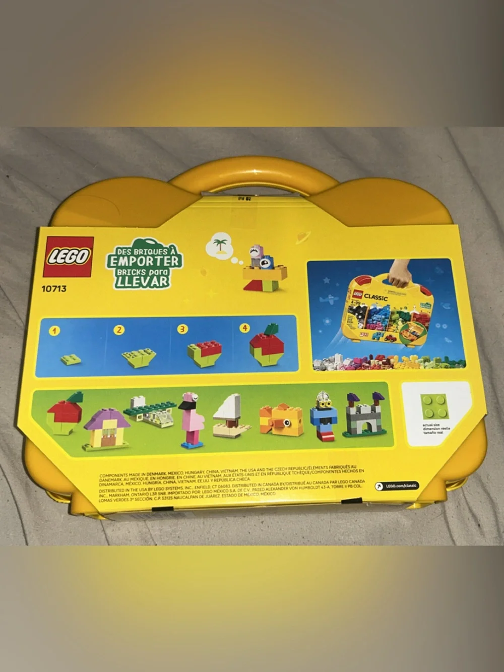 ^***^ PRICE IS FIRM ^***^ 213 Piece Lego Carrying Case with Multicolor Bricks